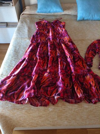 Vestido y chaqueta fiesta