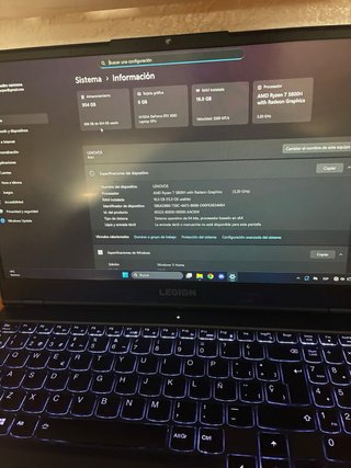 Portátil GAMER Lenovo Legion 15AC6H Negro