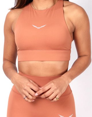 Completo top + leggings arancione