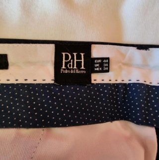 Pantalón Pedro del Hierro Talla 44 Azul Marino
