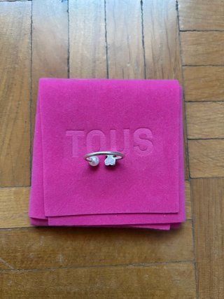 Anillo Tous Plata Oso Perla Cultivada