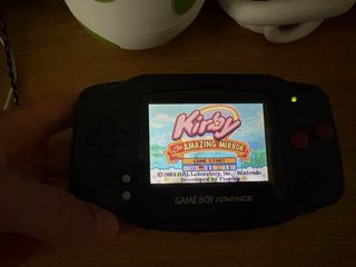Game Boy Advance Shell Nuovo IPS Nero/Rosa