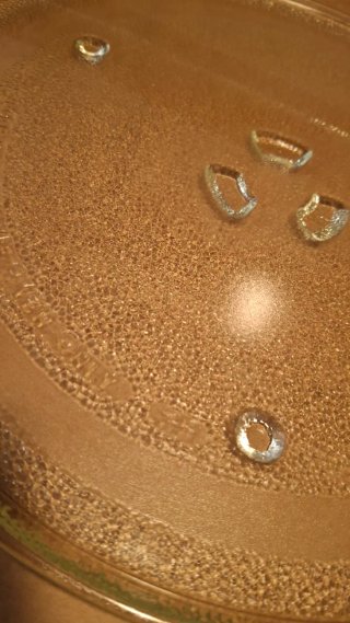 Plato de cristal para microondas