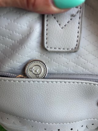 Bolso maternal Pirulos ecopiel gris