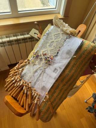 Almohada de bolillos para encaje