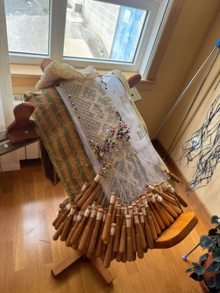 Almohada de bolillos para encaje