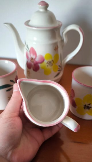 Juego de té floral vintage