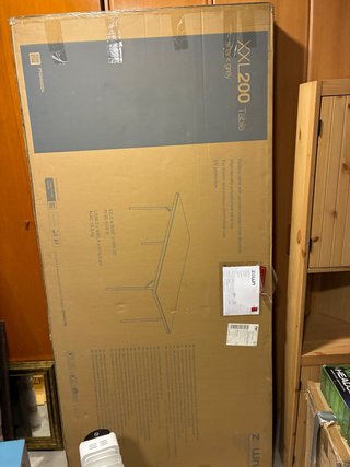 Mesa Plegable XXL Zown Gris 198cm. Tenemos 2