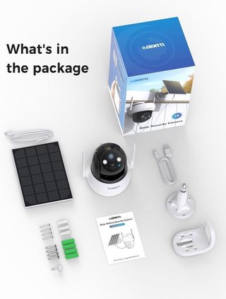 Cámara Vigilancia WiFi Exterior Solar 2K NUEVA