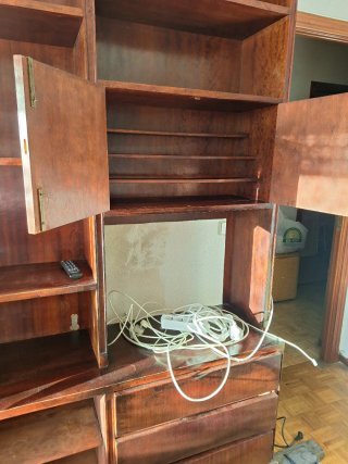 Mueble Salón Madera Antiguo