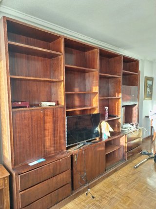 Mueble Salón Madera Antiguo
