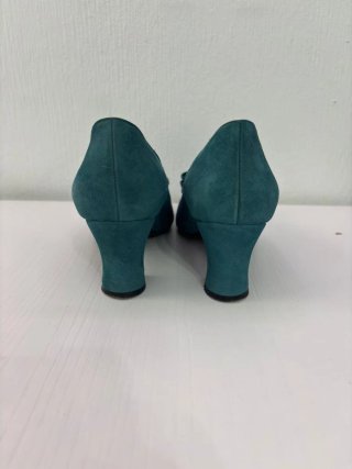 Zapatos Tiffany Tacon Bajo Azul Marino