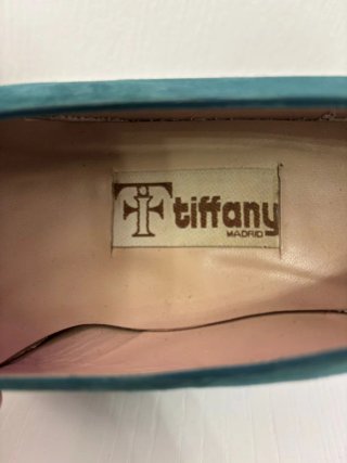 Zapatos Tiffany Tacon Bajo Azul Marino