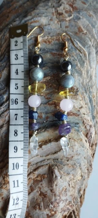Pendientes Artesanales Piedras Naturales