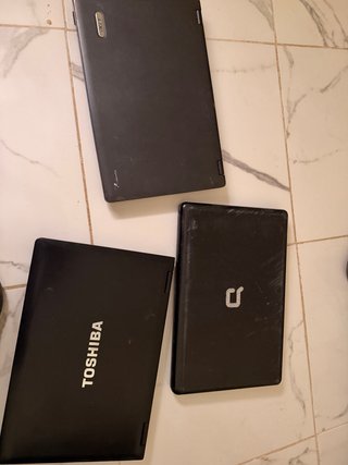 Lote 3 Portátiles Acer, Compal, Toshiba Negros
