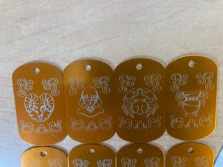 PACK CHAPAS ALUMINIO DORADO SEIYA (ORO)