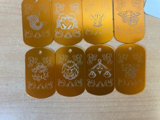 PACK CHAPAS ALUMINIO DORADO SEIYA (ORO)