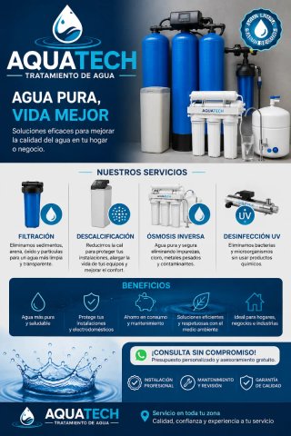 AQUATECH | Descalcificadores, Ósmosis, Filtración