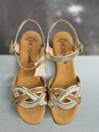 Sandalias Piel Tacón 4cm Talla 39 Nuevas