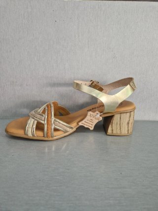 Sandalias Piel Tacón 4cm Talla 39 Nuevas