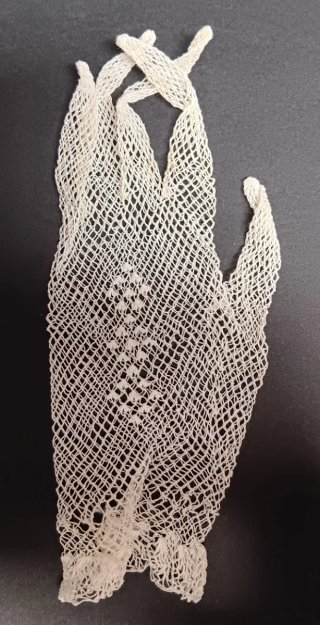 Guantes de encaje blancos para mujer