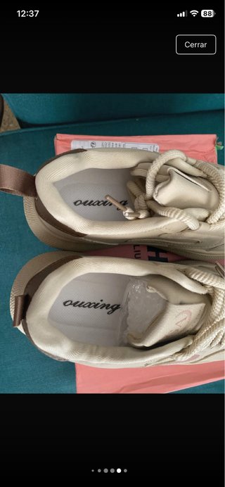 Zapatillas beige y marrón Shein