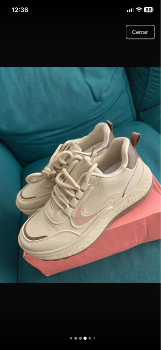 Zapatillas beige y marrón Shein