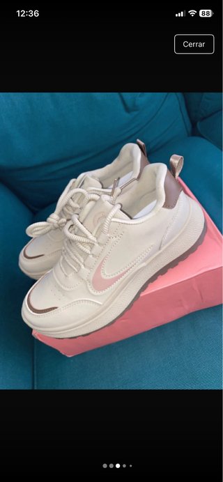 Zapatillas beige y marrón Shein
