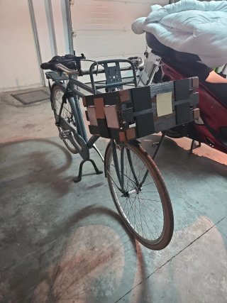 Bicicleta Holandesa Opafiets Azul Marca Cortina