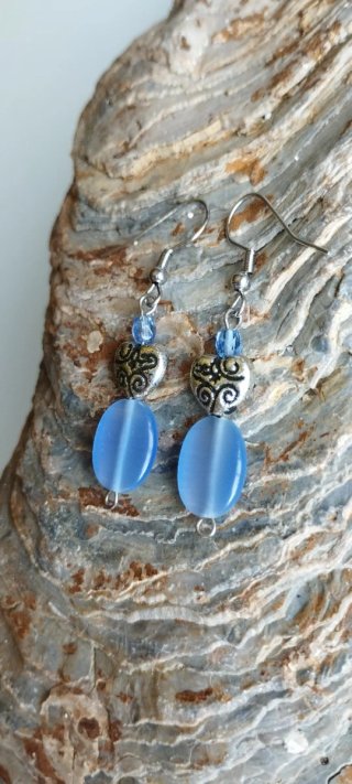 Pendientes Artesanales de Ojo de Gato