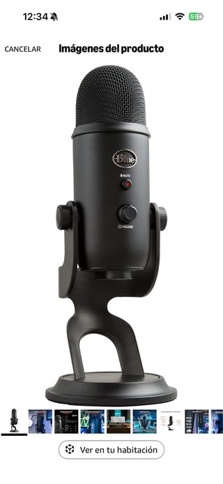 Micrófono Blue Yeti Negro