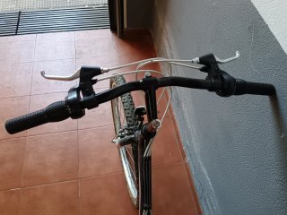 Bicicleta de montaña negra RIDE