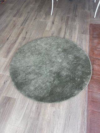 Alfombra redonda verde