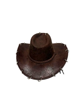 Cappello da cowboy western marrone