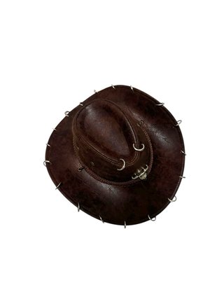 Cappello da cowboy western marrone