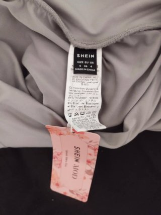 Falda pantalón elástica gris