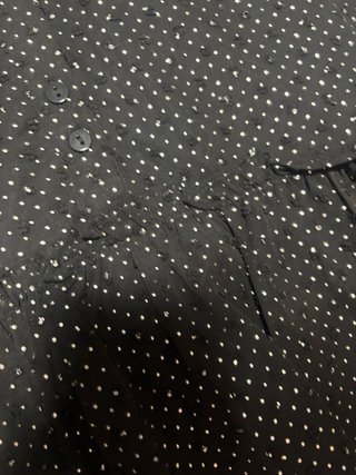 Vestido Lili Sidonio Negro Brillo Plateado Talla L