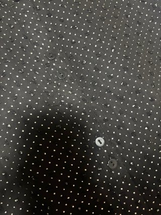 Vestido Lili Sidonio Negro Brillo Plateado Talla L