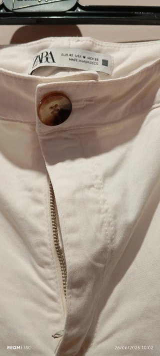 Pantalón Zara Blanco Nuevo