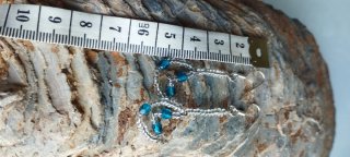 Pendientes Artesanales Corazón Azul