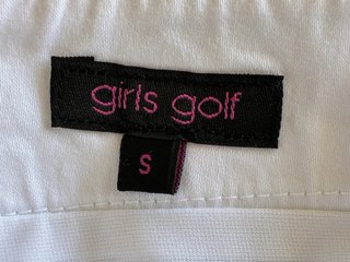 Falda blanca verano Girls golf Talla S algodón