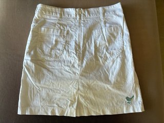 Falda blanca verano Girls golf Talla S algodón