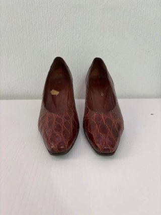 Zapatos tacón vintage Corte Inglés marrones