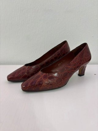 Zapatos tacón vintage Corte Inglés marrones