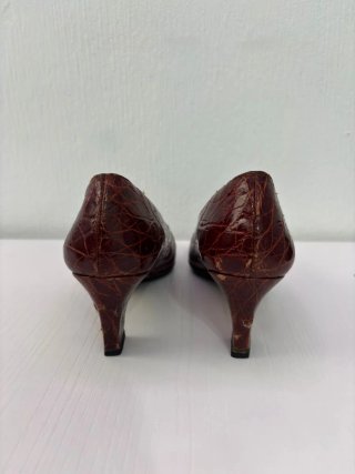 Zapatos tacón vintage Corte Inglés marrones