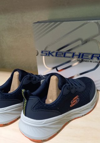 Scarpe Skechers Unisex Blu/Arancio Tg 37