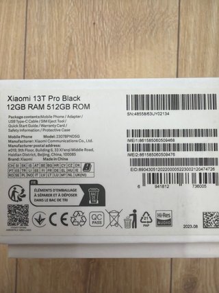 Xiaomi 13T Pro Negro