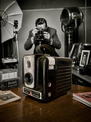 Kodak Brownie Flash Camera Vintage Anni 50/60