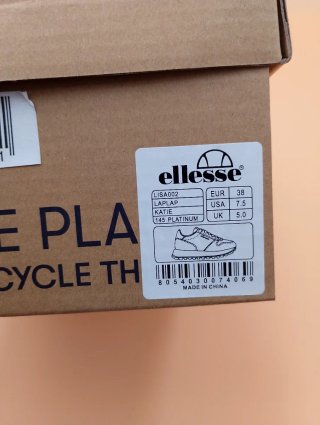 Scarpe da ginnastica Ellesse oro e bianche n. 38