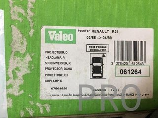 Faro Renault 21 derecho nuevo